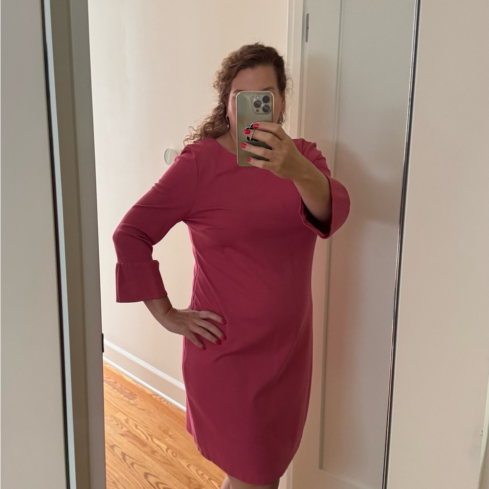 Boden Sheath Dress with Bell Sleeves